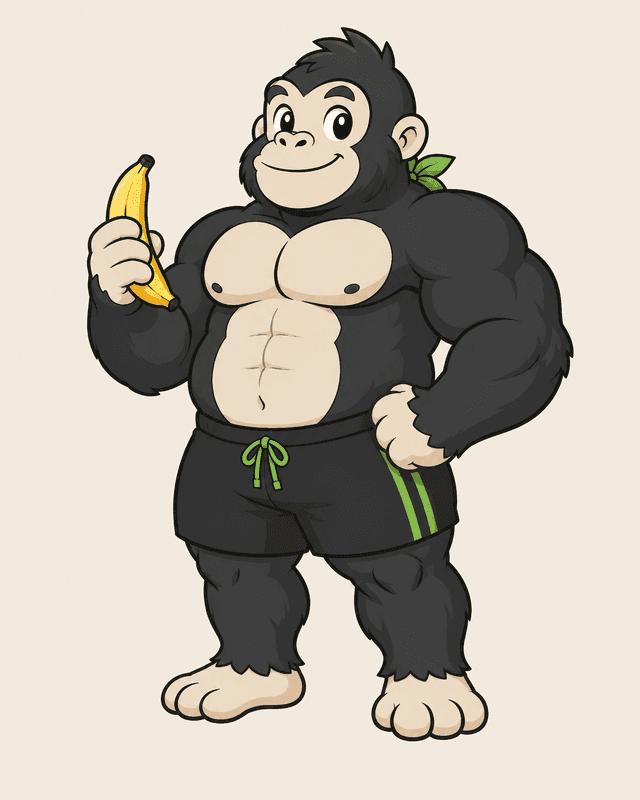 Banana arrow pointing up for gaining weight