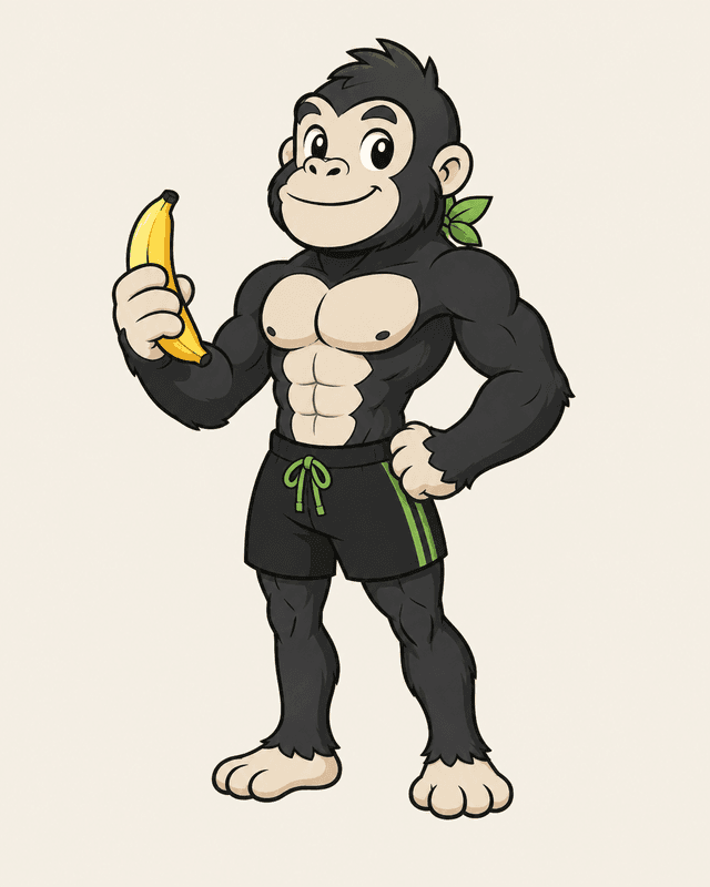 Banana arrow pointing down for losing weight
